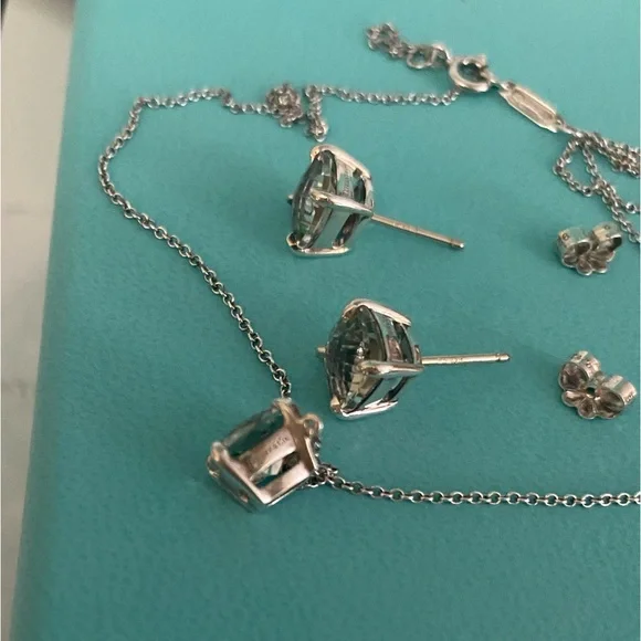 Tiffany & Co. Prasiolite Sparkler Necklace and Earrings - Picture 9 of 11
